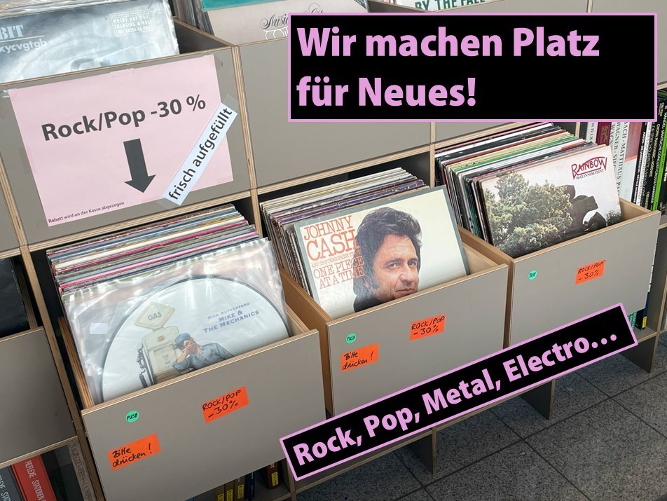 aktuelle Rabattaktion Frankfurt Plattenladen